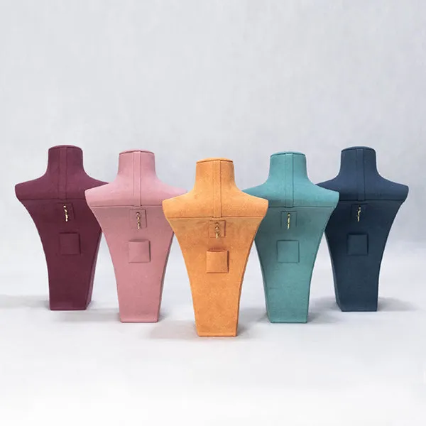 NH016 Necklace Display Busts Stand Multicolor