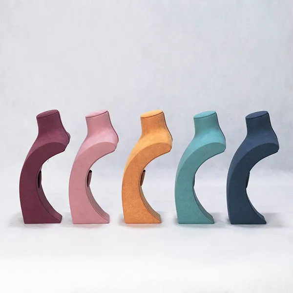 NH016 Necklace Display Busts Stand Multicolor