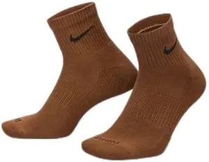 Nike Everyday Plus Cushioned Training Ankle Socks (6 Pairs), Small-X-Large, Beige