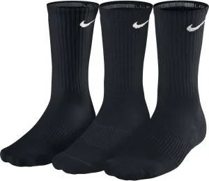NIKE Unisex Performance Cushion Crew Training Socks (3 Pairs), Black/White, X-Large