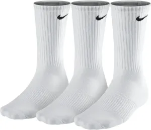 NIKE Unisex Performance Cushion Crew Training Socks (3 Pairs), White, X-Large