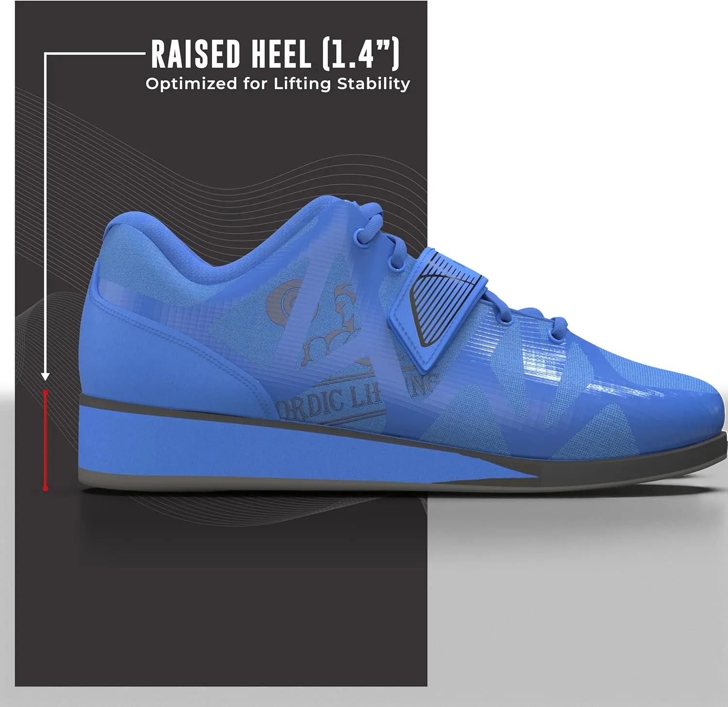 Nordic Lifting Powerlifting Shoes for Heavy Weightlifting - Men's Squat Shoe - MEGIN