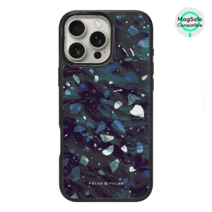 Nordic Terrazzo Gem - iPhone 16 Pro Max Frosted Black Bumper MagSafe Case