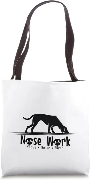 Nose Work Dog Sport Clove Anise Birch Pet Owner Training Tote Bag