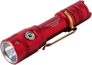 NS2 Magnetic Rechargeable Flashlight 2500 High Lumens Super Bright, LED Tactical Flashlights, Powered EDC Flashlight Waterproof, for Camping,Emergency, Outdoor, Rescue, Inspection (Red)