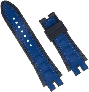 Nubuck Leather Silicone Watch Band For Roger Dubuis Strap For EXCALIBUR Series Belt Accessories