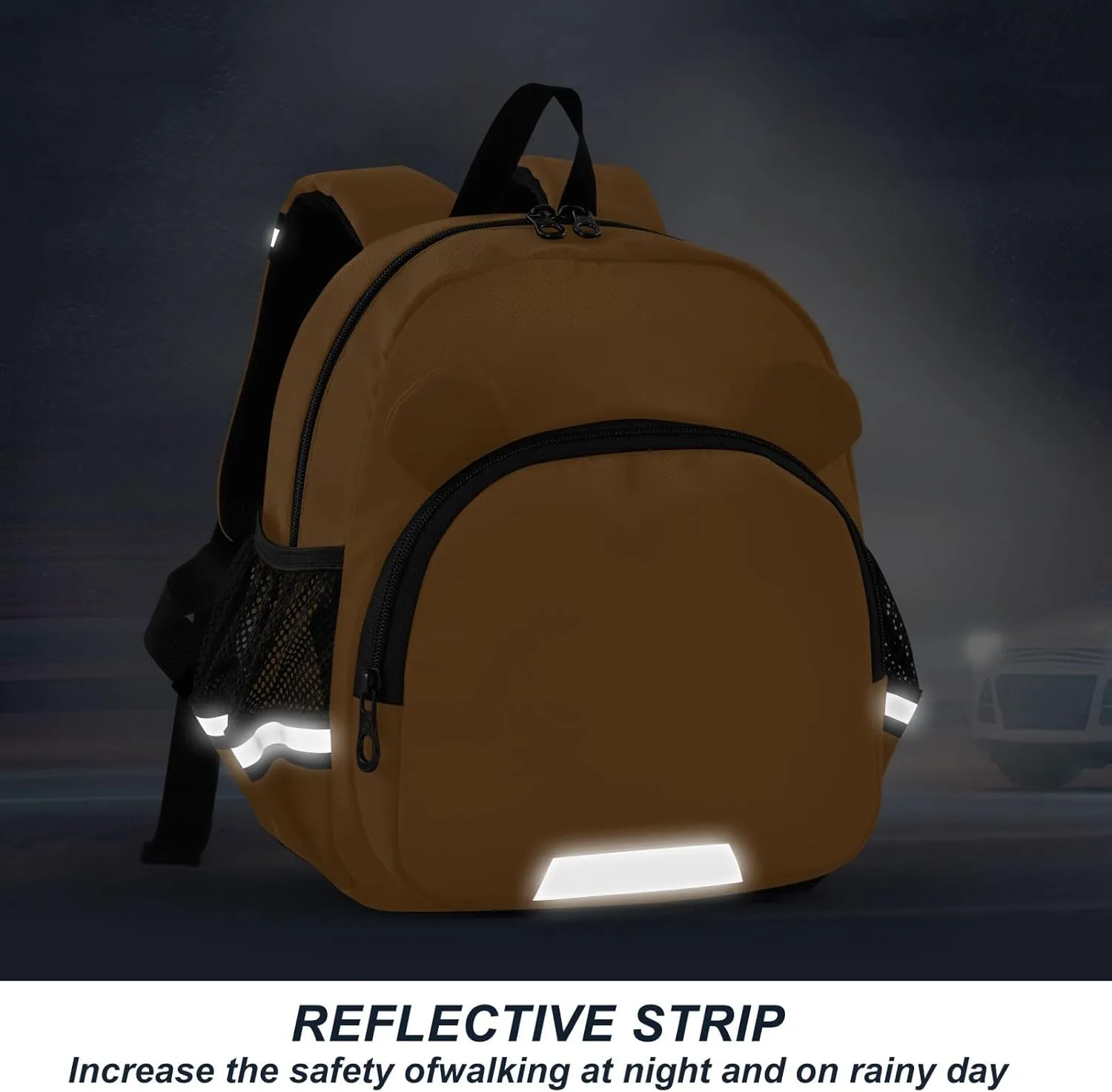 Ocher Lightweight Medium Backpack Leash for Baby Little Kids, Toddler School Backpack