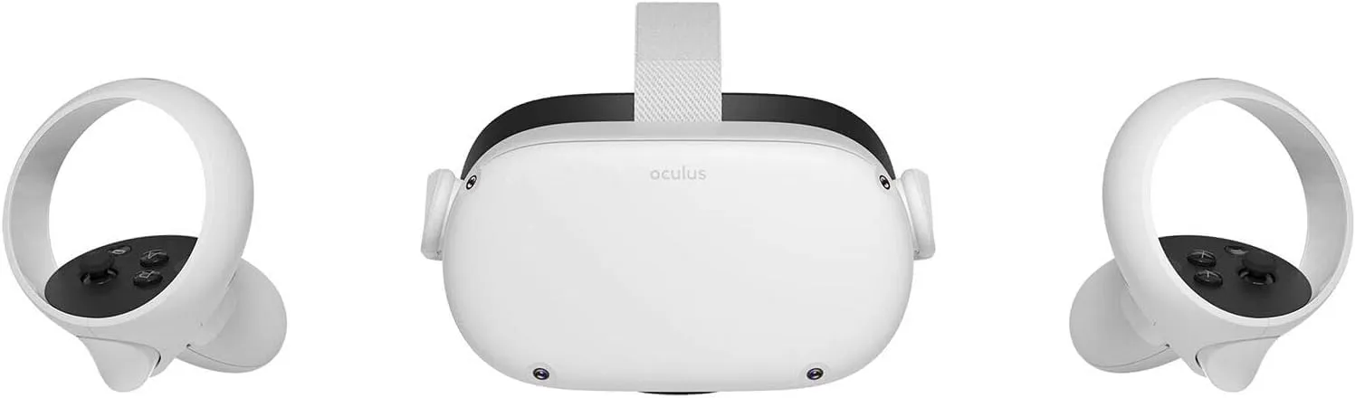 Oculus Quest 2 Advanced All-In-One Virtual Reality Headset - 128GB - White (Renewed)