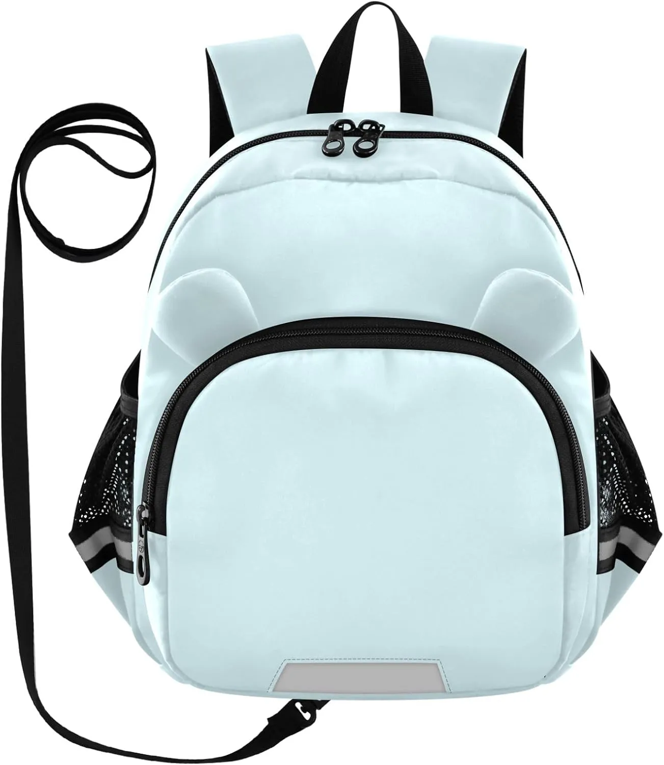 ODAWA Pale Blue Preschool Toddler Leash Backpack, Backpack for Kids with Cute Animal Ears