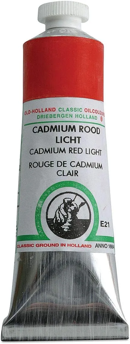 Old Holland Classic Oil Color - Cadmium Red Light 40ml Tube 40ml Tube