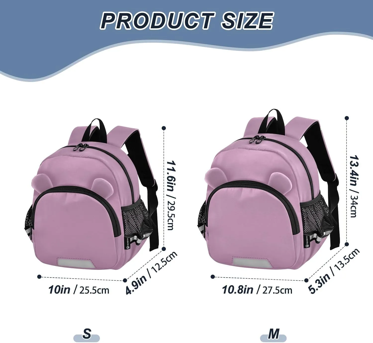 Opera Mauve Chest Buckle Toddler Backpack with Leash, Backpack Cute Boy, School Bag