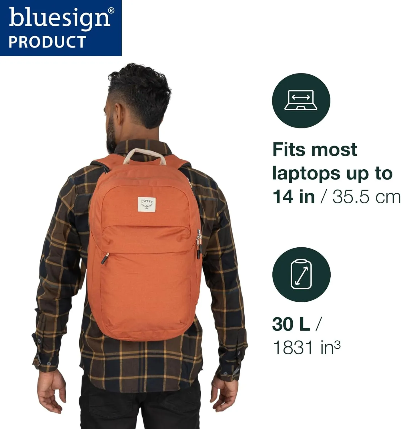 Osprey Arcane XL Day Commuter Backpack, Allium Red/Brindle Brown