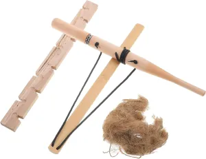 Outdoor Bow Drill Fire Starters Kit Friction Fire Tool for Camping Backpacking Survival Training Wood Design for Family Bonding and Learning Activities