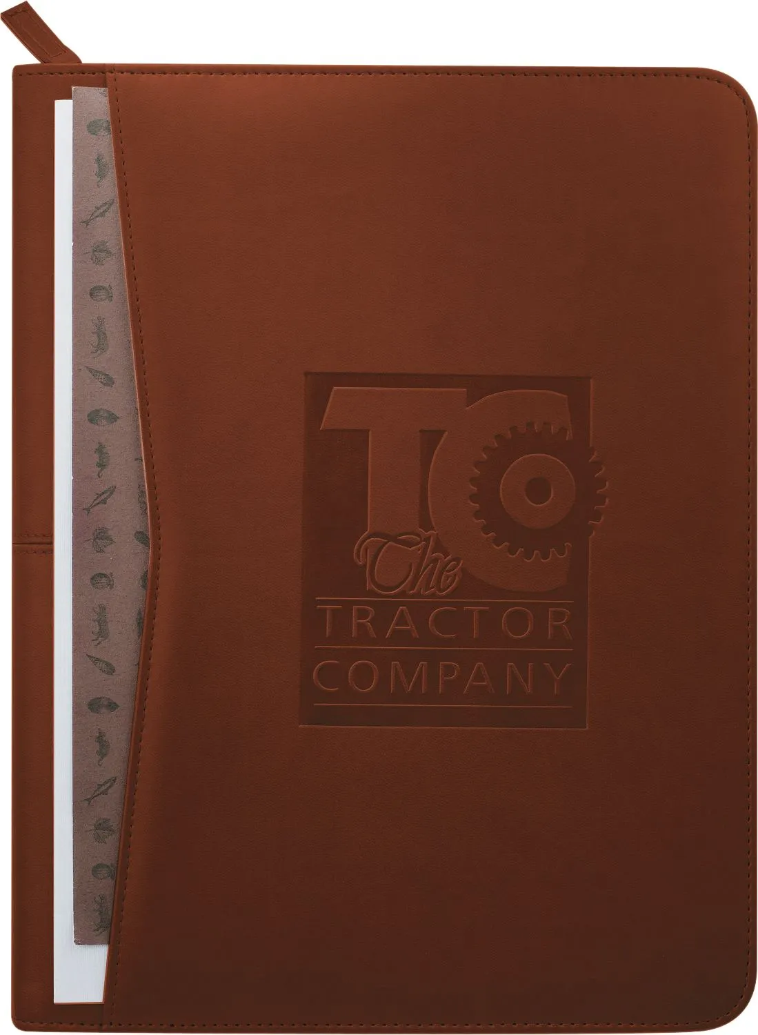 Pedova™ Zippered UltraHype Padfolio w/ FSC® Mix Paper