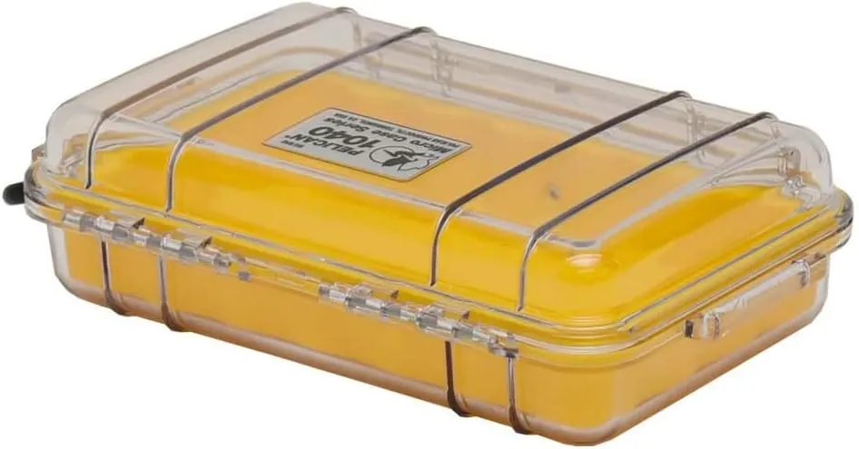 Pelican 1040-027-100 1040 Micro Case (Yellow/Clear)