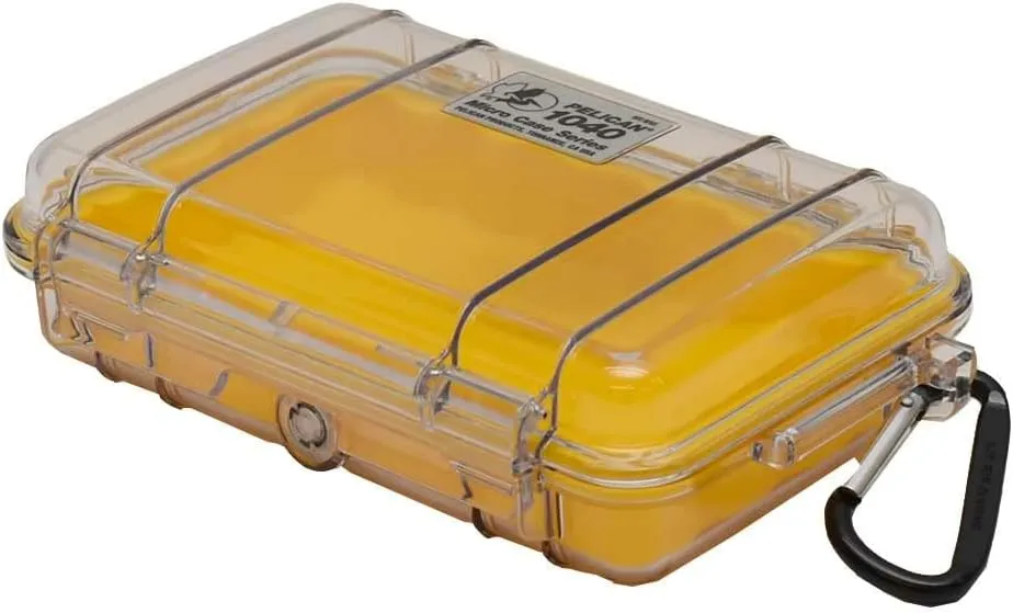 Pelican 1040-027-100 1040 Micro Case (Yellow/Clear)