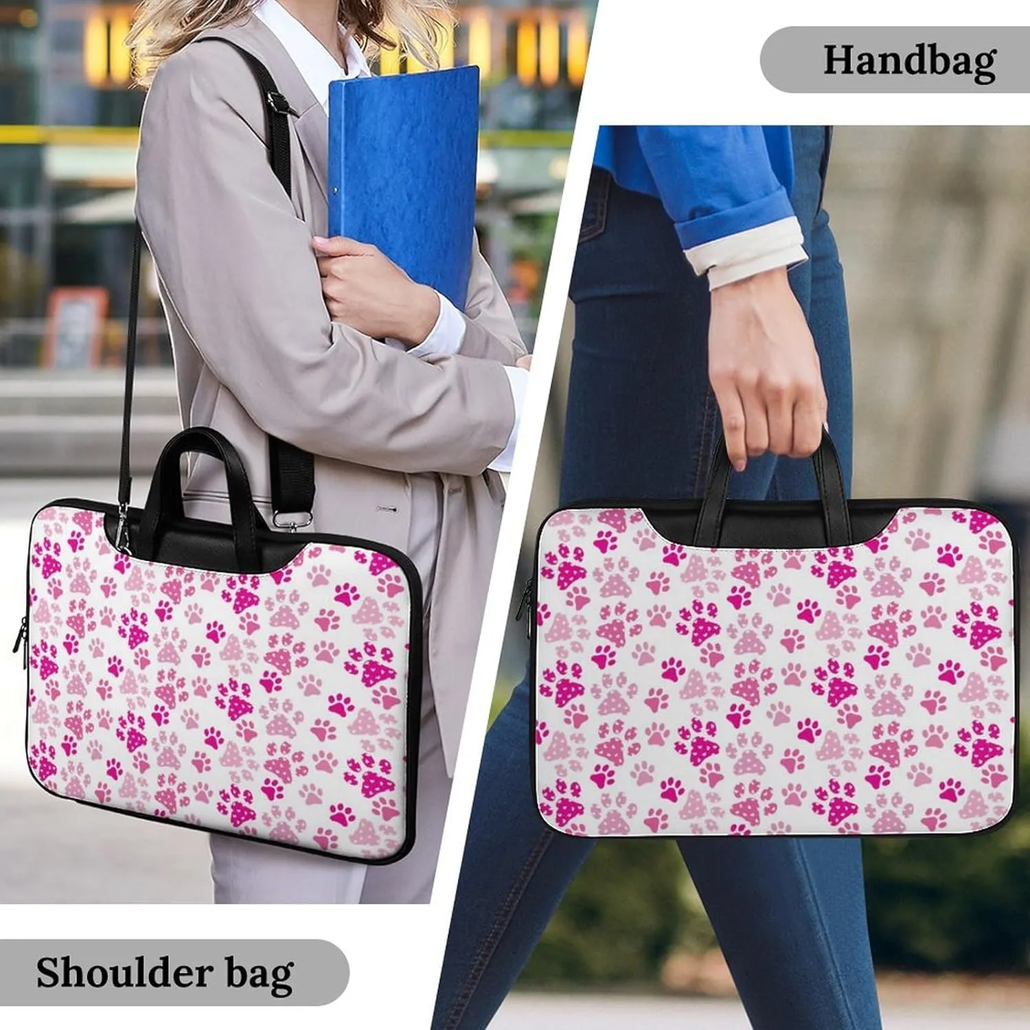 Penguin Bird Handheld Single Shoulder Crossbody Laptop Bag Unisex