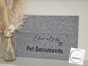 Pet document folder