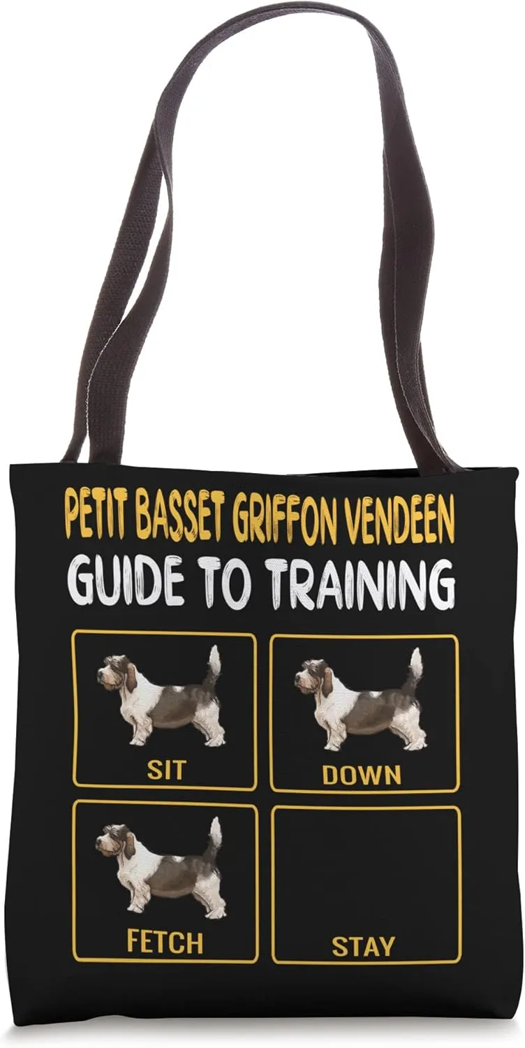 Petit Basset Griffon Vendeen Guide To Training Dog Obedience Tote Bag