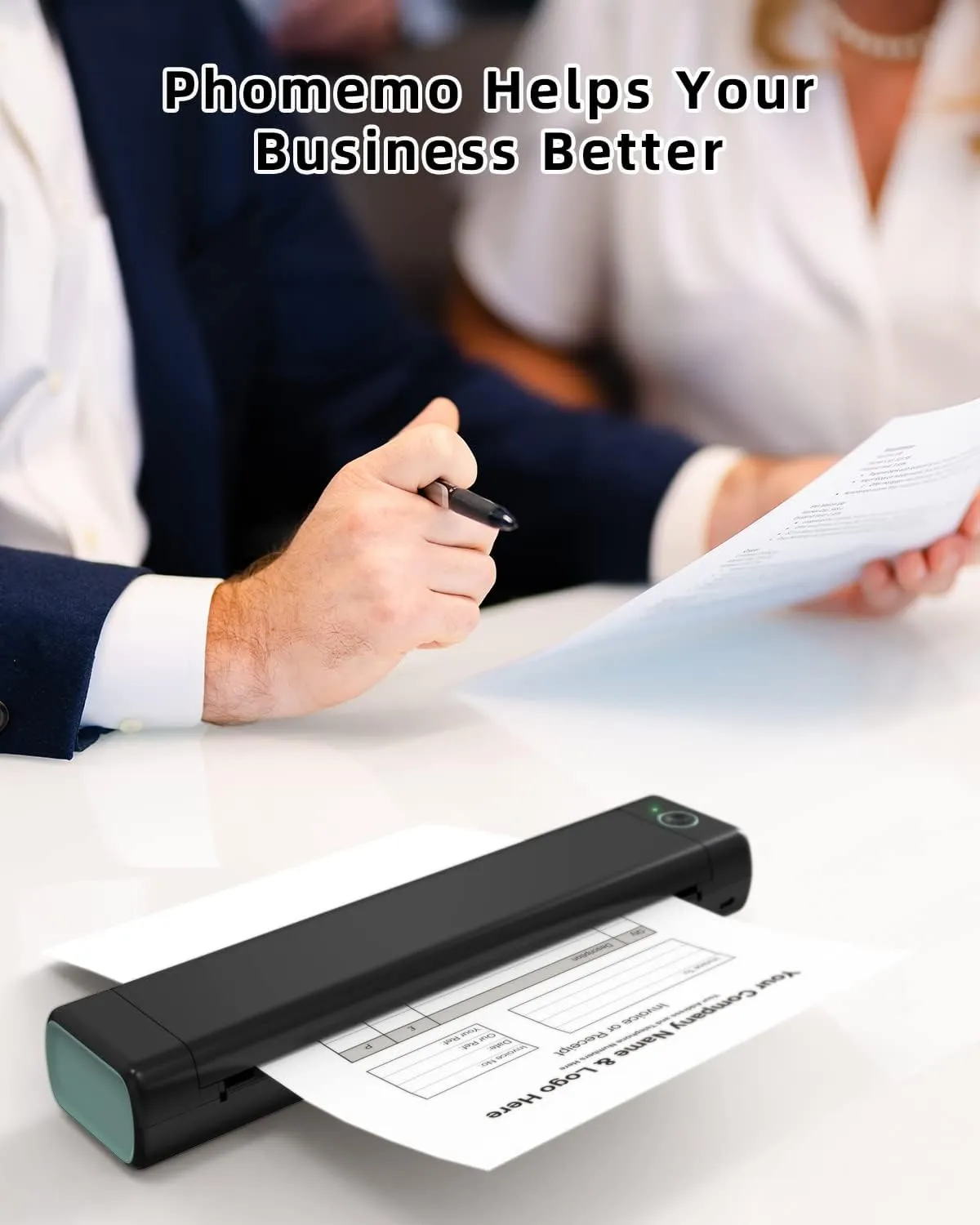 Phomemo US Letter Thermal Printer Paper, Advanced Thermal Printing, Phomemo Paper Compatible with COLORWING M08F-Letter, M832, M834, MT800/MT800Q Portable Printer, 8.5" x 11", 200 Sheets