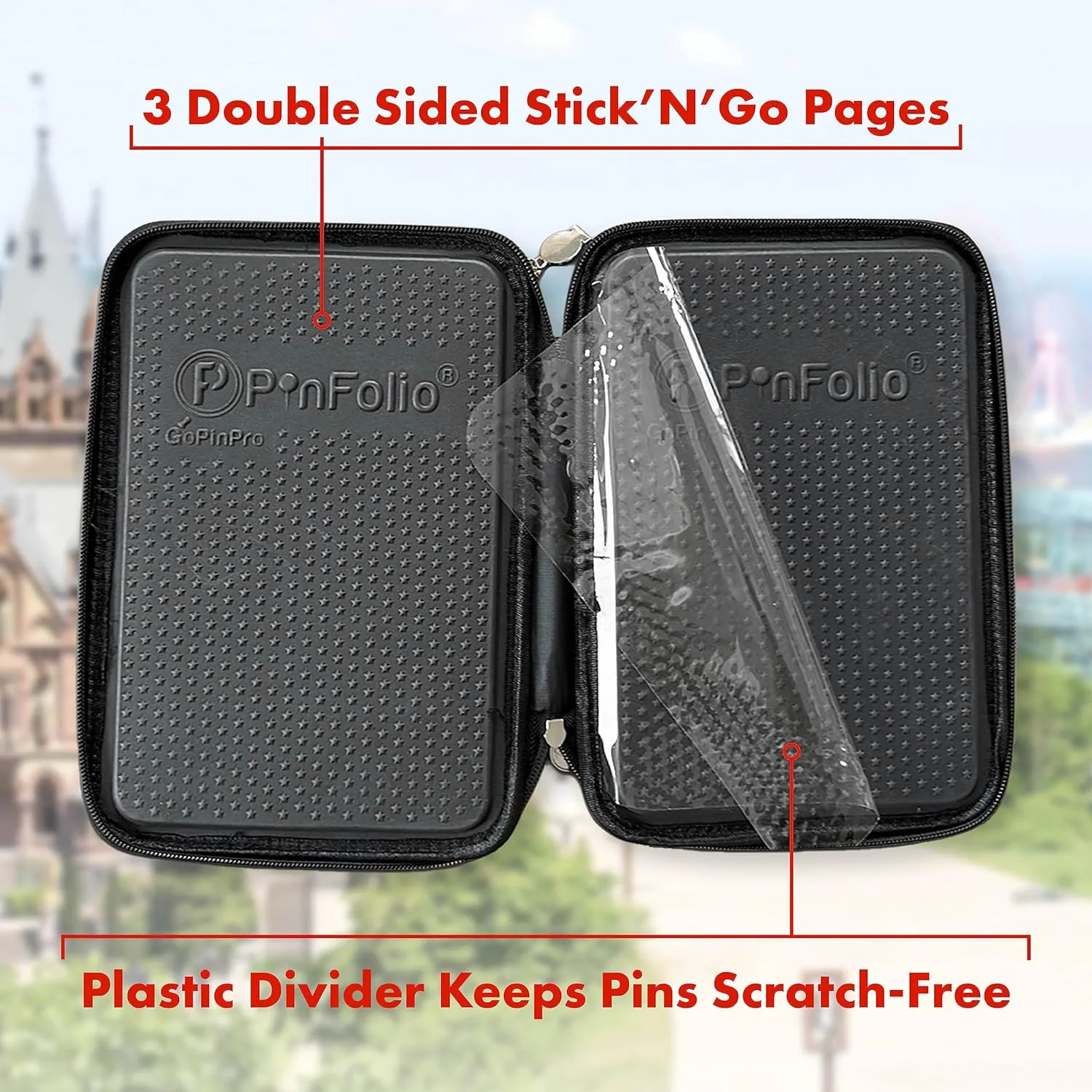 PinFolio Show Pin Display Bag, Lightweight Pin Book Designed for Storage & Easy Trading Up to 150 1-Inch Enamel Pins