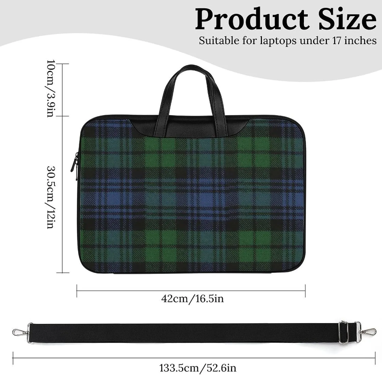 Pink Black Gray Argyle Handheld Single Shoulder Crossbody Laptop Bag Unisex