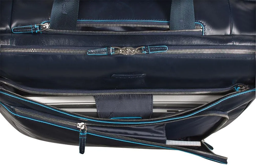 Piquadro Cabin Trolley with Double Notebook and iPad Compartment, Black, One Size