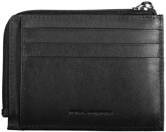 Piquadro Men's Akron Coin and Credit Card Holder, Black