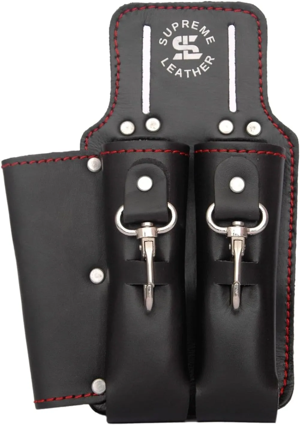 Plier Holder Tool Belt Pouch | Multi-Pocket Waist Bag for Carpenters, Electricians & Handymen | 100% Top Grain Leather Multi-Tool & Knife Holder