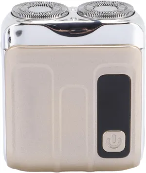 Pocket Size of Electrical Trimmer, Mini Beard Trimmer Low Noises Portable for the Trip (Desert Gold)