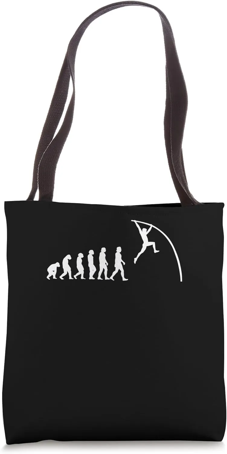 Pole Vaulting Evolution for Jumping Vaulters Tote Bag