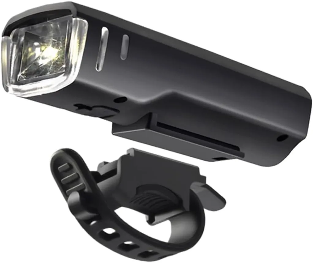 POPETPOP Led Headlight for Bike Portable Bike Sensor USB Rechargeable Battery Modes Easy to Install for Mountain Biking Black