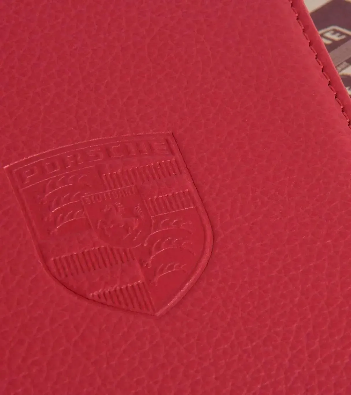 Porsche 356 Vehicle Document Folder - Red