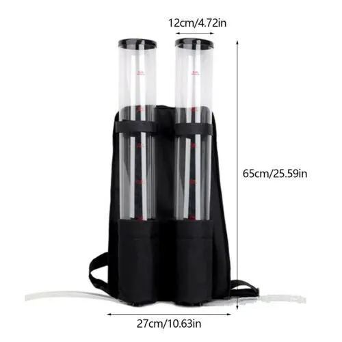 Portable Beverage Dispenser - Dual Tank Double Beverage Dispenser Backpack, 6L Portable Beer and Liquor Dispenser