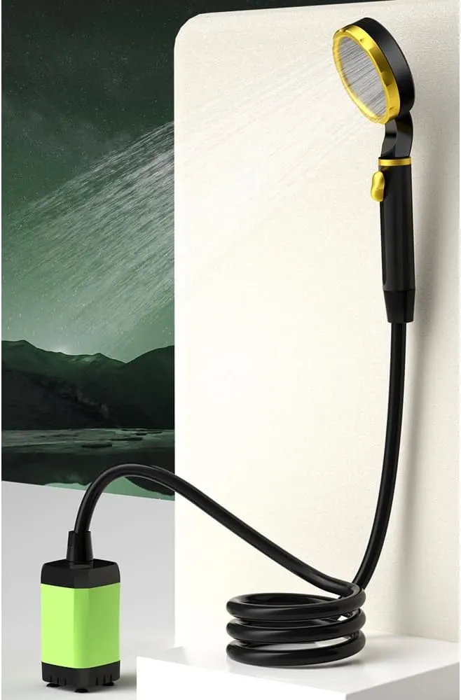 Portable Camping Shower Pump able Electric Shower Pump with Intelligent Digital Display