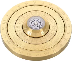 Portable Copper Mini Traditional Bagua Compass Handheld Feng Shui Pan for Home and Outdoor Use Accurate Readings Compact Design Symbol of Prosperity Convenient Pocket