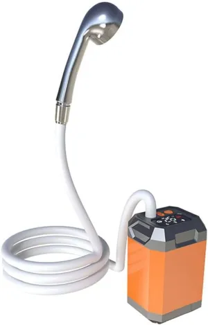 Portable Cordless Camping Shower Outdoor Electric Shower Pump Re able Shower Large acity Hiking Traveling Shower Digital Display Bathe Tool