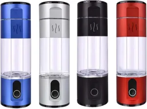 Portable Hydrogen Rich Water Bottle, SPE PEM N117 Water Hydrogen Generator, 5000PPB H2 Electrolysi Lonizer Maker Water Cup, Improve Sleep Quality