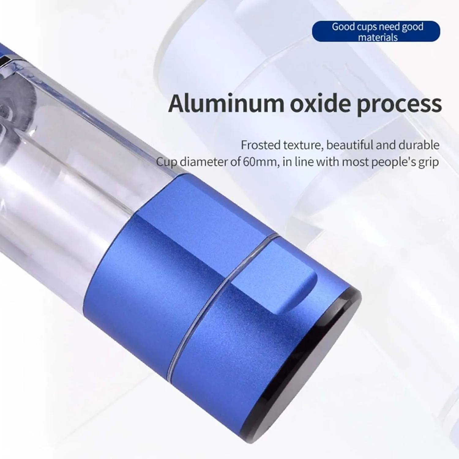 Portable Hydrogen Rich Water Bottle, SPE PEM N117 Water Hydrogen Generator, 5000PPB H2 Electrolysi Lonizer Maker Water Cup, Improve Sleep Quality
