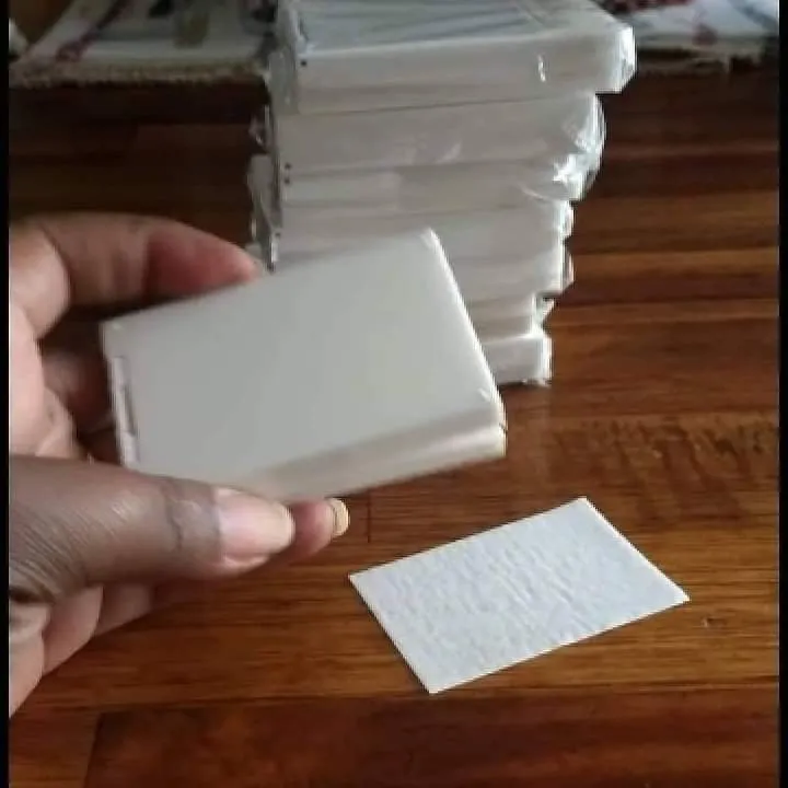 Portable travel disinfectant paper soap
