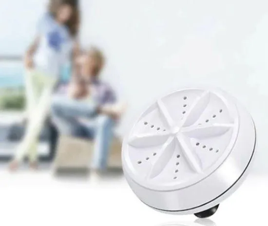 Portable ultrasonic washing machines