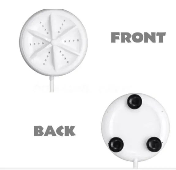 Portable ultrasonic washing machines