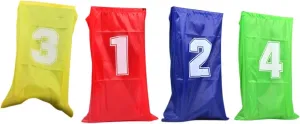 Potato Sack Race Bag,Jumping Bag,Childrens Party Supplies,Multipurpose Legged Relay Race,Kids Activity Jump Sack for Carnival, 4 Pieces