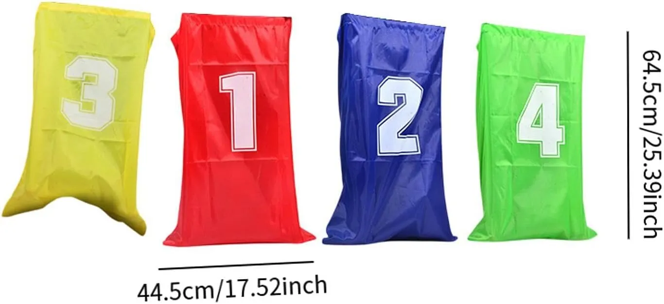 Potato Sack Race Bag,Jumping Bag,Childrens Party Supplies,Multipurpose Legged Relay Race,Kids Activity Jump Sack for Carnival, 4 Pieces