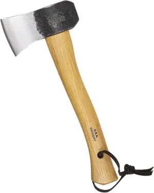 PRANDI Camping Hatchet 1.15 lb with Genuine Leather Cover Handmade Axe Head Sheath