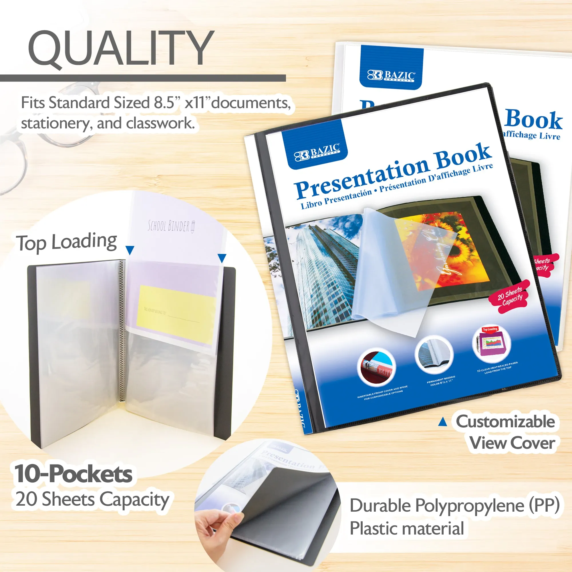 Presentation Book 10-Pockets