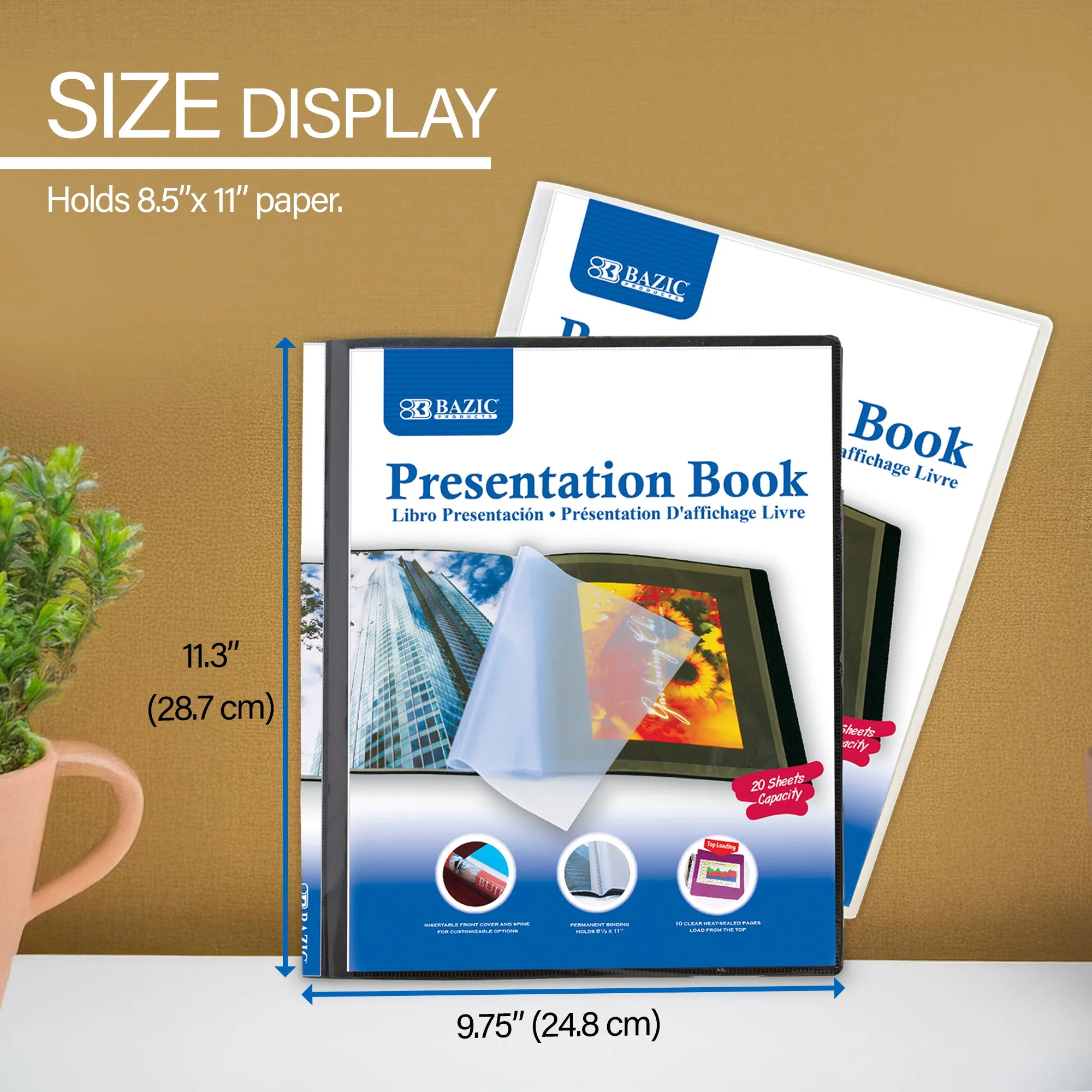 Presentation Book 10-Pockets