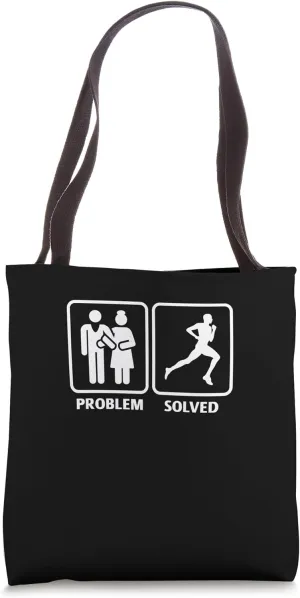 Problem Solved Running Jogging Endurance Training Athlete Tote Bag