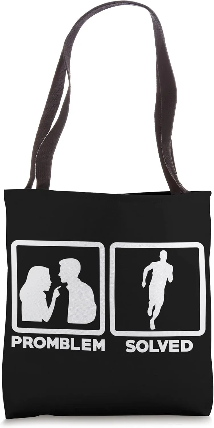Problem Solved Running Jogging Endurance Training Athlete Tote Bag