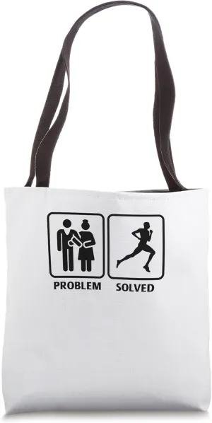 Problem Solved Running Jogging Endurance Training Athlete Tote Bag